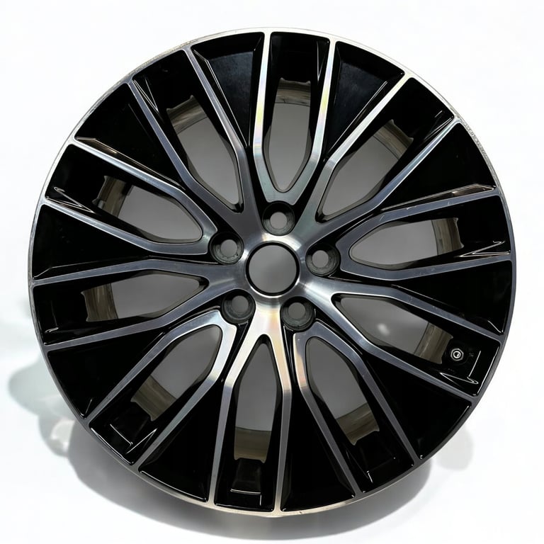 1x Alufelge 18 Zoll 7.5" 5x108 46ET Glanz Schwarz KX7M-1007-EA Jaguar Xe Xf