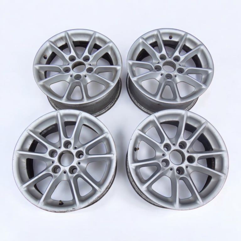 4x Alufelge 16 Zoll 7.0" 5x120 20ET Glanz Silber 6761990 BMW E60 E61 Rim Wheel FEL1521637459yo