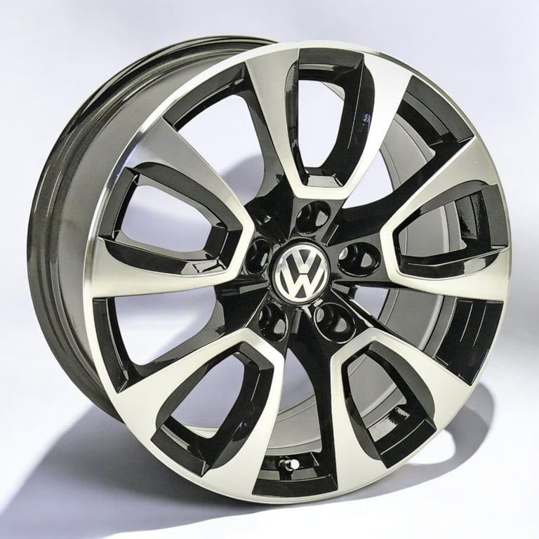 4x Alufelge 17 Zoll 8.0" 5x120 49ET Glanz Schwarz 2H6601025A VW Amarok Rim Wheel FEL3946855473wd