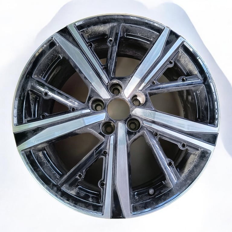 1x Alufelge 18 Zoll 8.0" 5x108 48ET Glanz Schwarz 9835058180 Peugeot 308 Iii