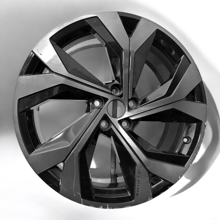 1x Alufelge 20 Zoll 8.0" 5x114.3 40ET Glanz Schwarz 403001493 Alpine Rim Wheel