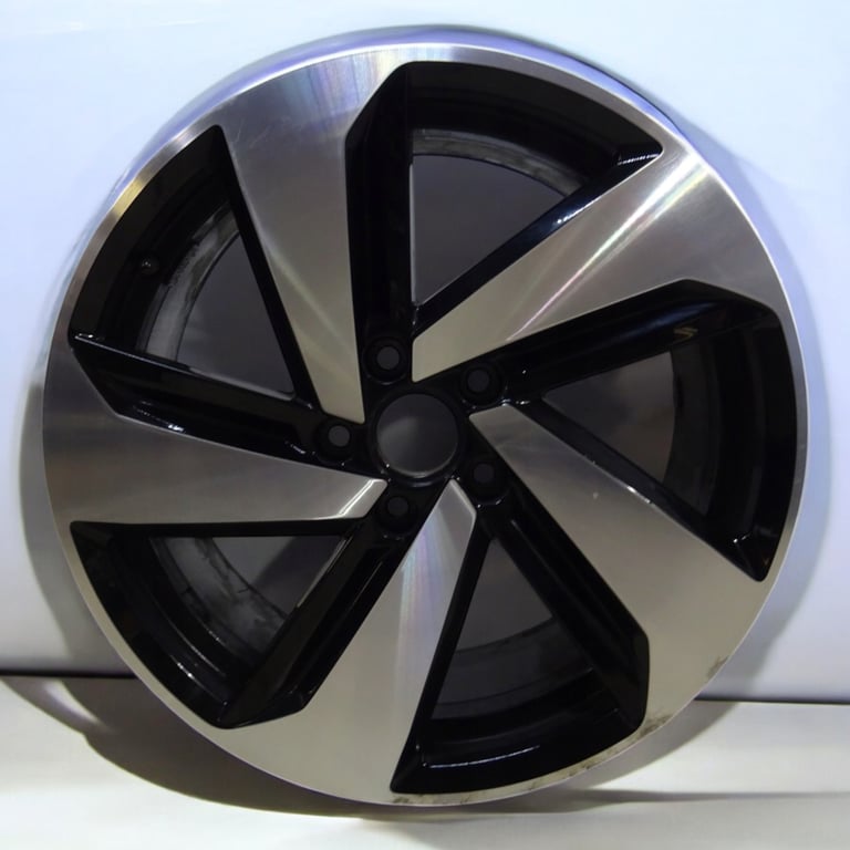 1x Alufelge 18 Zoll 7.5" 5x112 49ET Glanz Rot 5C0601025 VW Golf Vii Rim Wheel