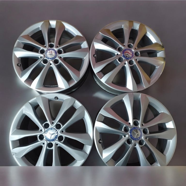 4x Alufelge 17 Zoll 7.0" 5x112 48,5ET Glanz Graphit A2054018000 Mercedes-Benz Mg FEL9763299458mt