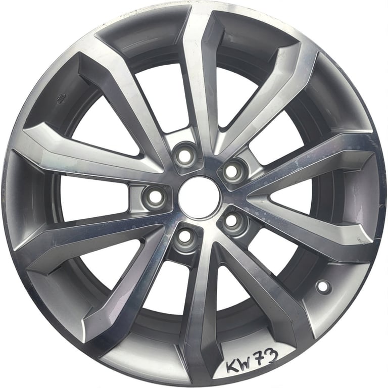1x Alufelge 17 Zoll 7.0" 5x112 49ET 5E0601025BQ Skoda Superb III Octavia
