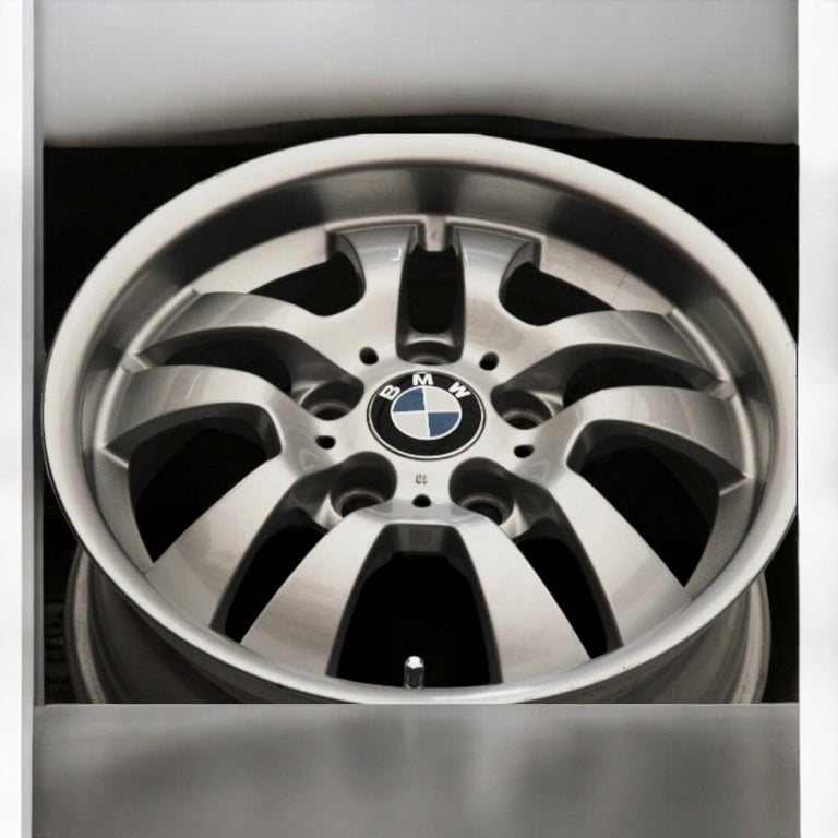 1x Alufelge 16 Zoll 7.0" 5x120 34ET Glanz Silber 6765762 BMW E46 E91 E90