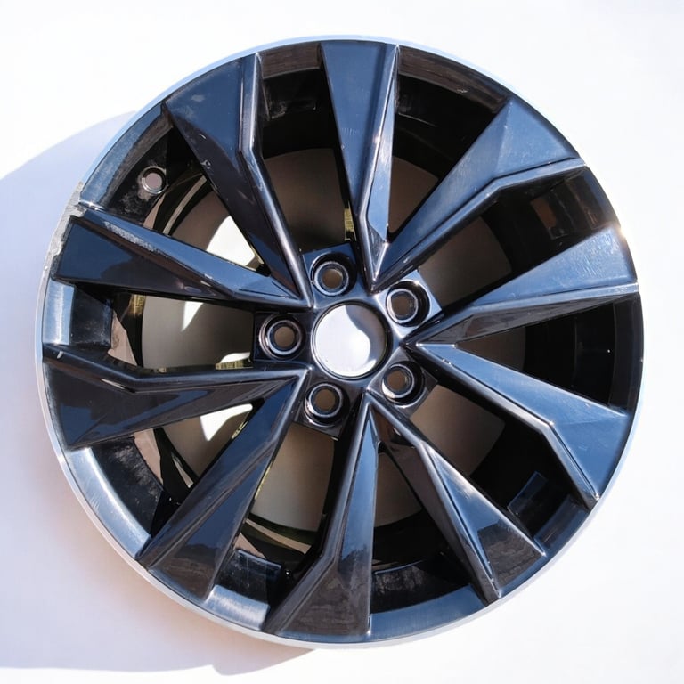 1x Alufelge 16 Zoll 7.0" 5x100 46ET Glanz Graphit 6V0601025J Mg Fabia Iii FEL6889767993pj