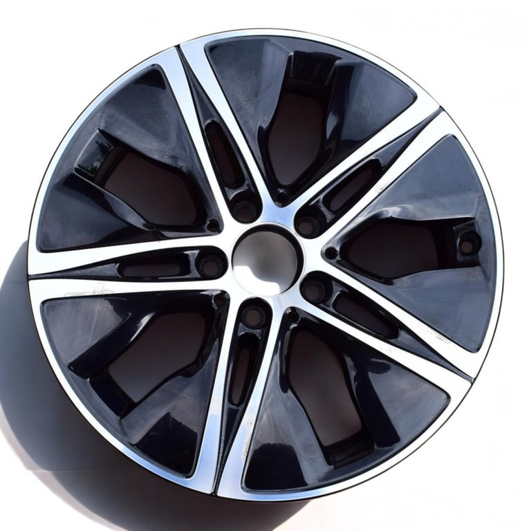 1x Alufelge 17 Zoll 7.0" 5x112 48ET Glanz Schwarz Mercedes-Benz W205 A205