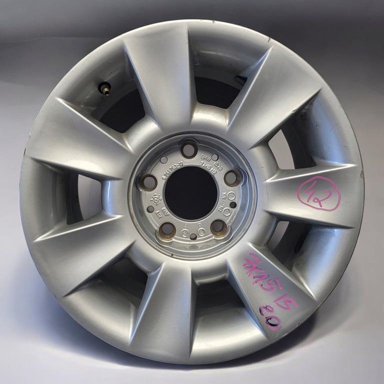 1x Alufelge 15 Zoll 7.0" 5x120 22ET Glanz Silber 675176313 BMW 5 E39 Rim Wheel