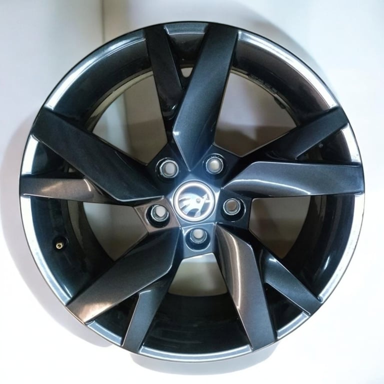 1x Alufelge 17 Zoll 6.5" 5x112 46ET Glanz 5E3601025AC Skoda Octavia 5e3