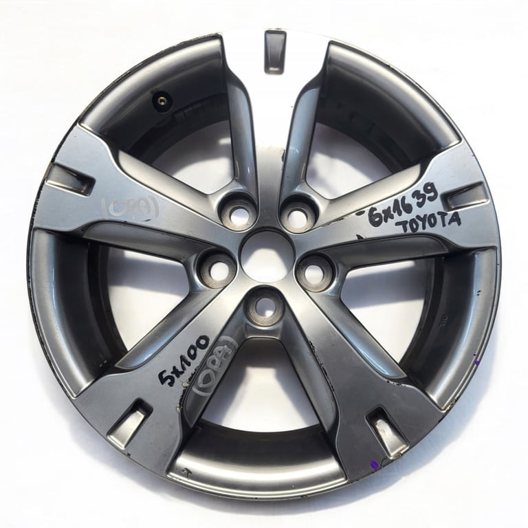 1x Alufelge 16 Zoll 6.0" 5x100 39ET Glanz Graphit MA-DAR81 Mg Avensis Rim Wheel FEL8313659845bt