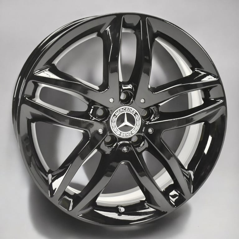 4x Alufelge 18 Zoll 7.0" 5x112 46ET Glanz Schwarz A1564010100 Mercedes-Benz X156