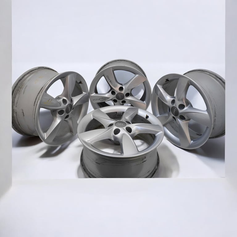 4x Alufelge 17 Zoll 7.5" 5x112 37ET Glanz Silber 4G0071497 Audi C7 Rim Wheel FEL8832895198gq
