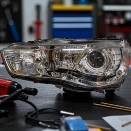 Frontscheinwerfer Mitsubishi Outlander Xenon Links Scheinwerfer Headlight