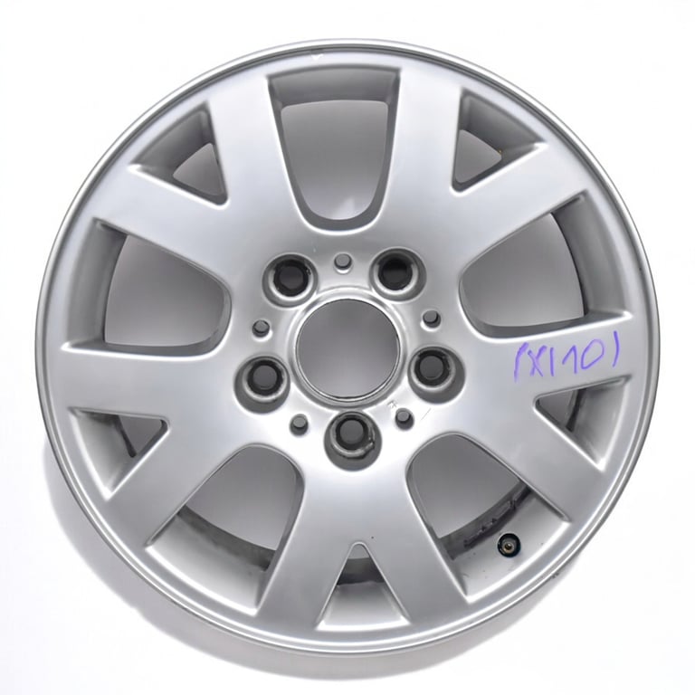 1x Alufelge 15 Zoll 6.5" 5x120 42ET Glanz Silber 1095369 BMW 3 E46 E90 Rim Wheel