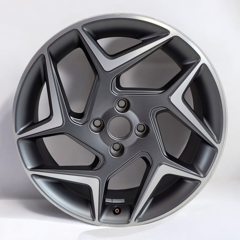 1x Alufelge 18 Zoll 7.5" 4x108 42 5ET ET42 Ford Fiesta Rim Wheel