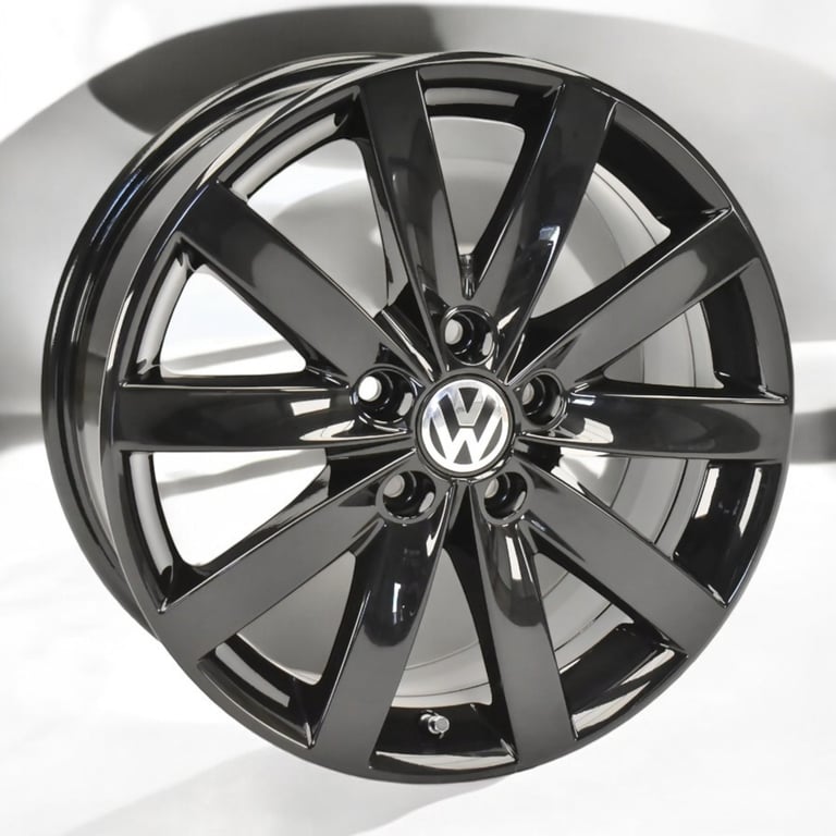 4x Alufelge 17 Zoll 7.0" 5x112 54ET Glanz Schwarz 5K0601025F VW Golf VI Touran FEL3991160804yd