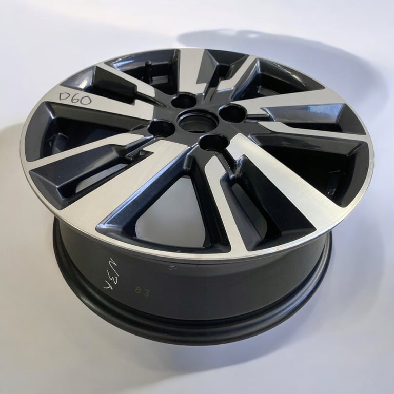 1x Alufelge 16 Zoll 6.0" 4x100 50ET Schwarz 403005FA1B Nissan Micra K14