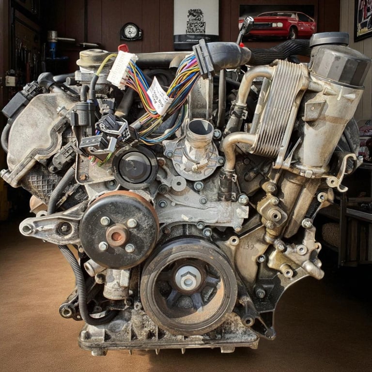 Motor Mercedes-Benz Sl R230 112973 3.7 245PS 180kW 2004 Benzin Engine Komplett