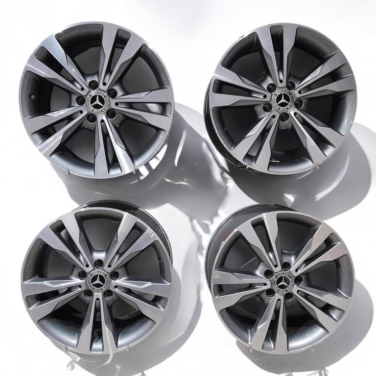 4x Alufelge 18 Zoll 8.5" 5x112 56ET Glanz Graphit A2054012902 Audi S205 W205 Mg