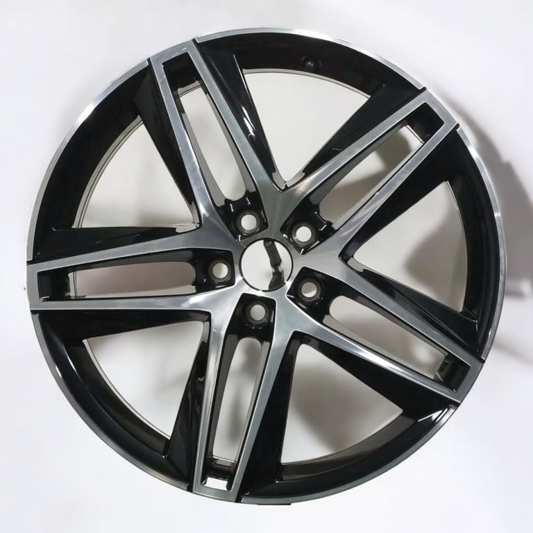 1x Alufelge 18 Zoll 7.0" 5x100 51ET Glanz Schwarz 6F0601025 Seat Rim Wheel