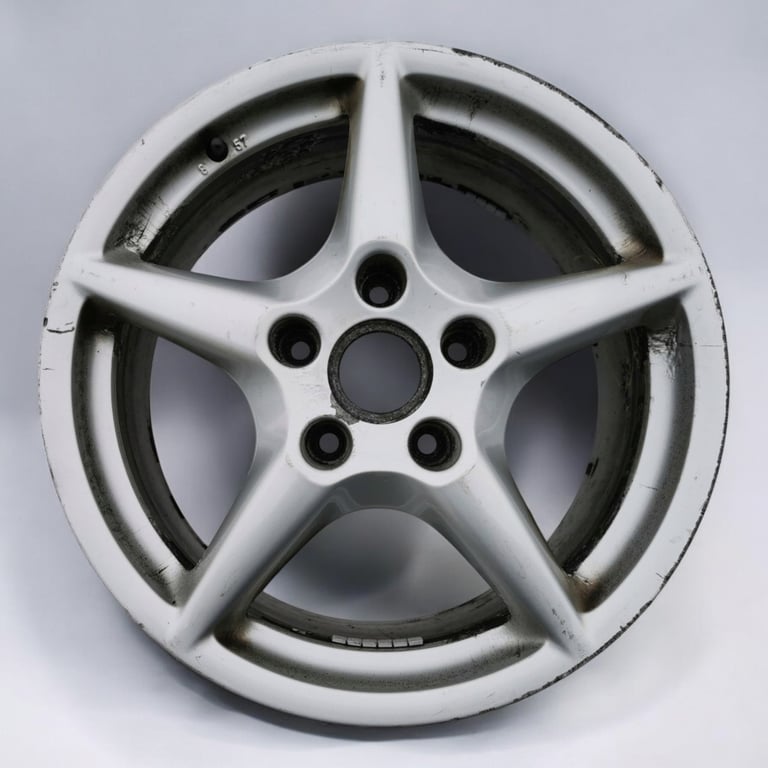 1x Alufelge 18 Zoll 8.0" 5x130 57ET Glanz Silber 99736213600 Porsche 911 997