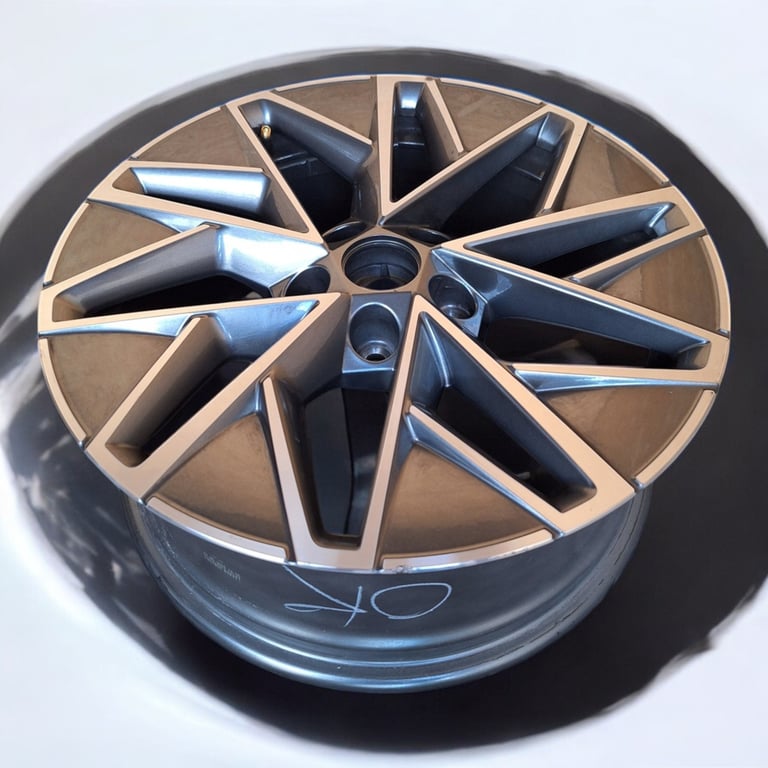 1x Alufelge 17 Zoll 7.0" 5x112 46ET Glanz Graphit 5E3601025 Mg Octavia 5e3