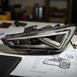 Frontscheinwerfer Seat Leon 5FB941035C Links Scheinwerfer Headlight