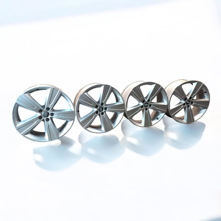 4x Alufelge 20 Zoll 8.0" 5x112 28ET Glanz Silber 4M0071490 Audi Q7 Rim Wheel FEL2356308514td