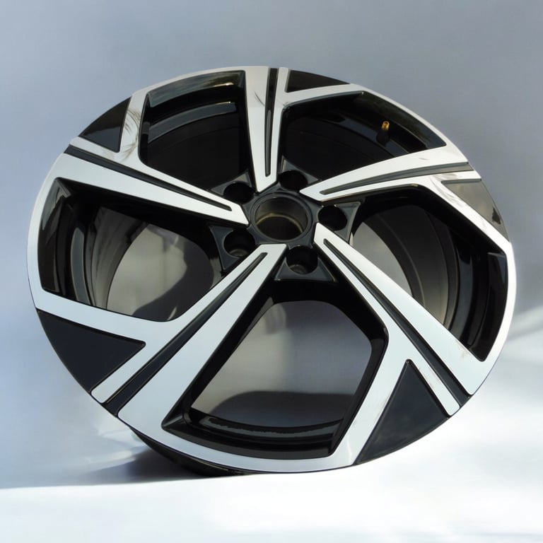 1x Alufelge 18 Zoll 7.5" 5x112 51ET Glanz Silber 5H0601025 Mg Golf Viii