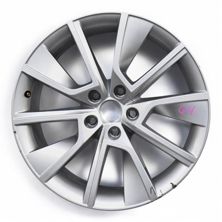 1x Alufelge 18 Zoll 8.5" 5x112 41ET Glanz Silber 3V0601025BC Skoda Superb Iii
