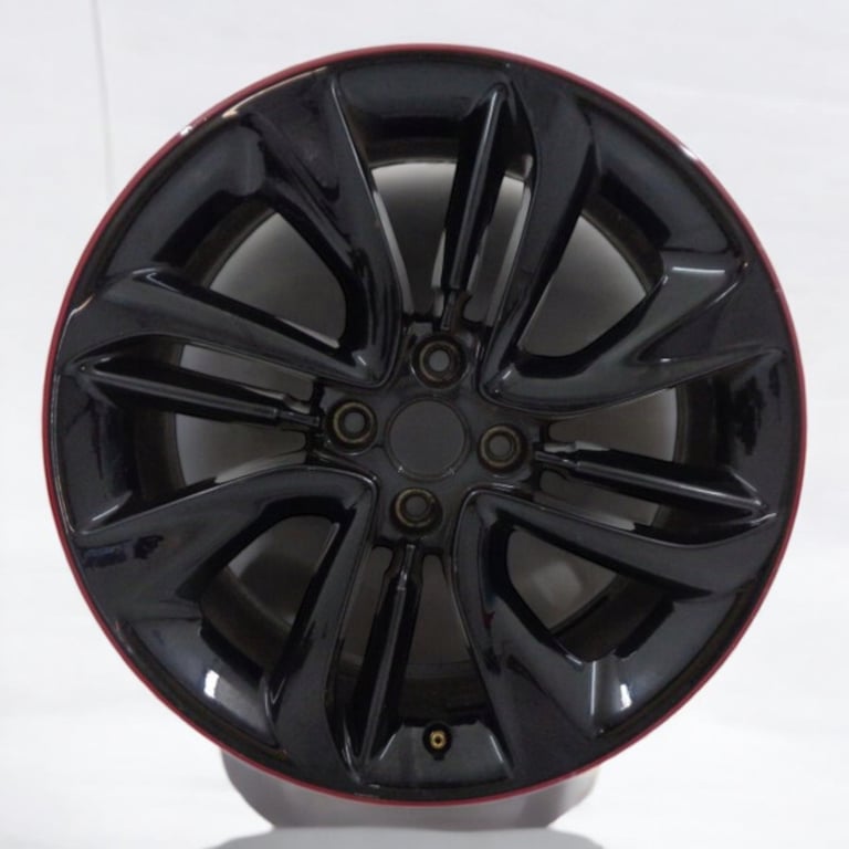 1x Alufelge 17 Zoll 7.0" 4x100 44ET Glanz Schwarz Opel Corsa Rim Wheel
