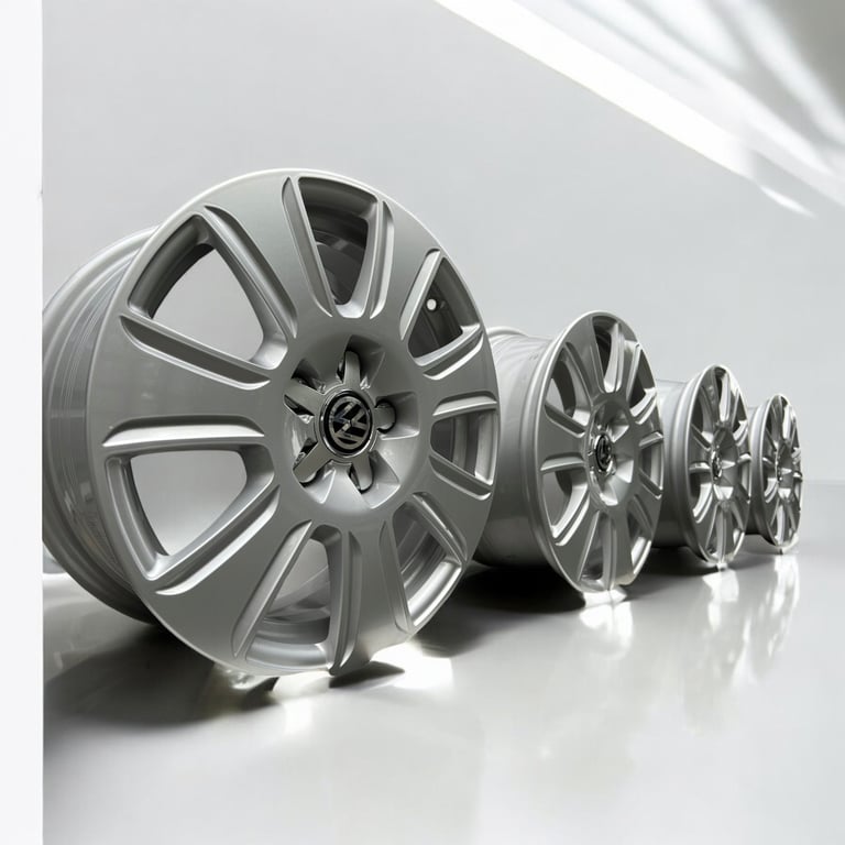 4x Alufelge 16 Zoll 6.5" 5x112 33ET Audi Passat Sharan Touran Rim Wheel FEL9400446711cs