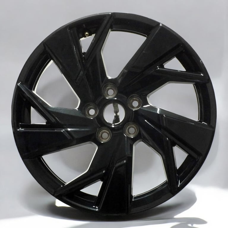 1x Alufelge 17 Zoll 7.5" 5x108 44ET Glanz Schwarz 9843281580 Opel Astra L