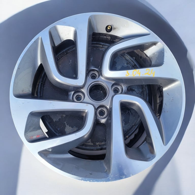 1x Alufelge 16 Zoll 6.5" 4x108 20ET Glanz Silber 39007897 Opel Crossland X