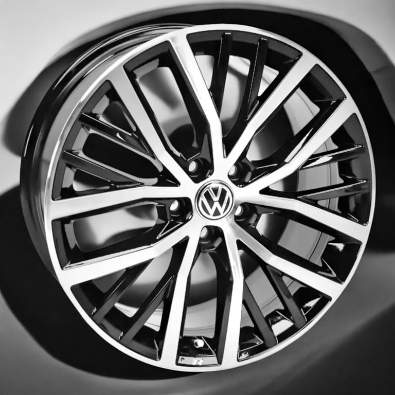 4x Alufelge 17 Zoll 7.5" 5x100 44ET Glanz Schwarz 6C0601025K VW Polo Rim Wheel FEL1672899425mt