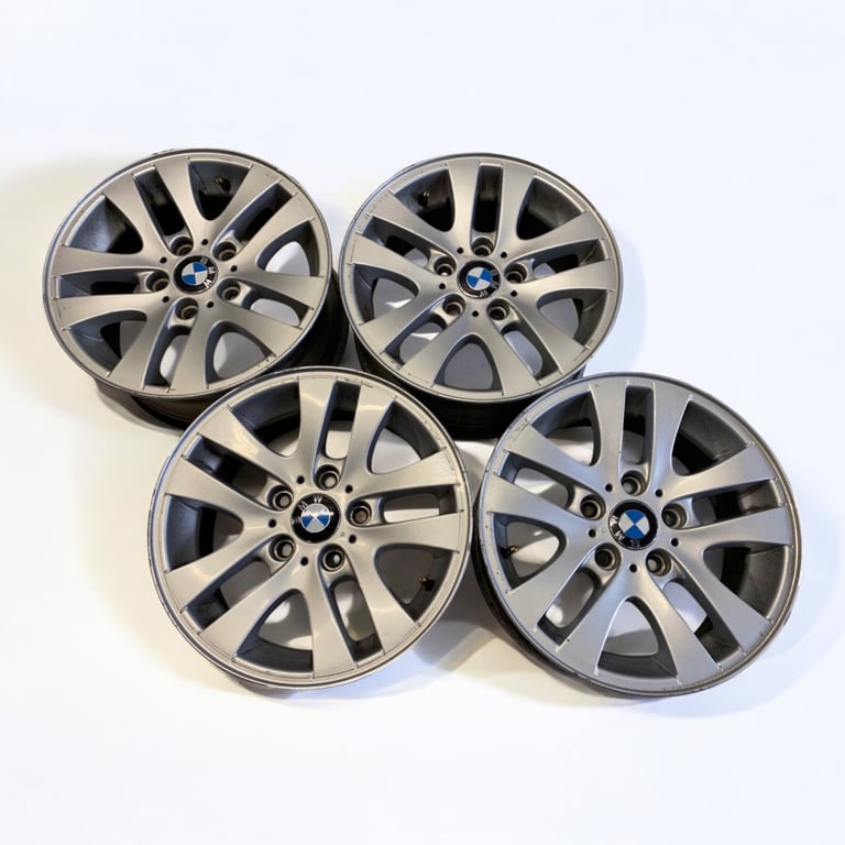 4x Alufelge 16 Zoll 7.0" 5x120 34ET Glanz Silber 6775595 BMW E91 E90 Rim Wheel FEL1047190724wc