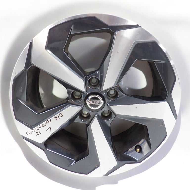 1x Alufelge 18 Zoll 7.0" 5x114.3 45ET Glanz Graphit Nissan III 1 Qashqai J12 FEL6556021848hx