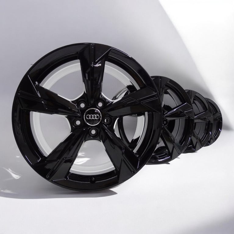 4x Alufelge 18 Zoll 8.0" 5x112 39ET Glanz Schwarz 4K0601025 Audi A6 C8 Rim Wheel FEL6723484819ae