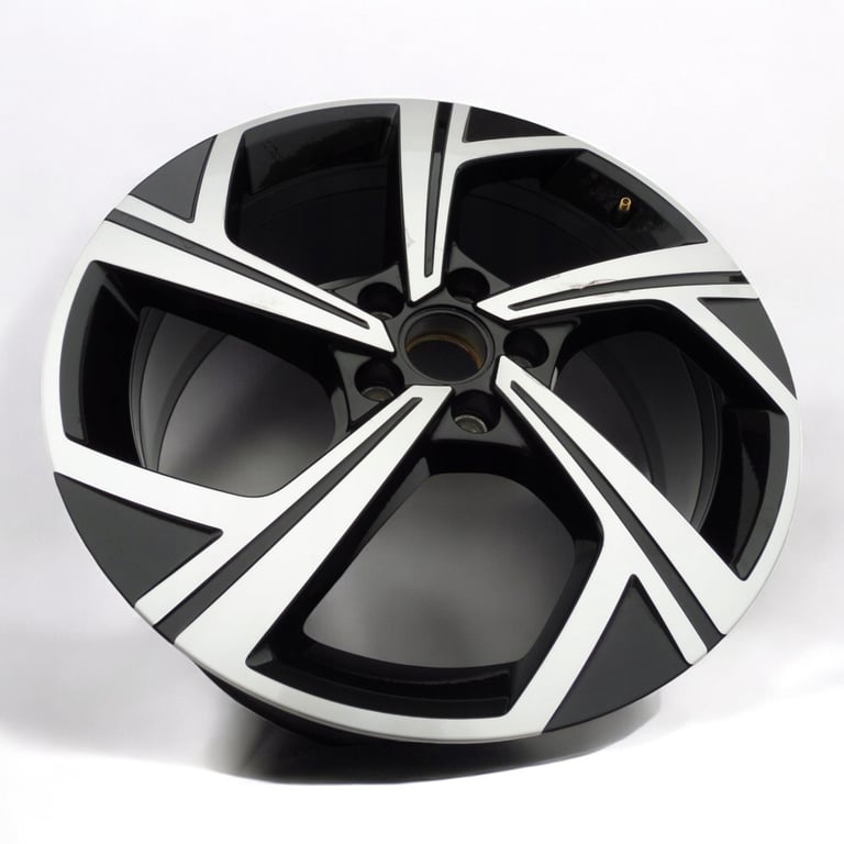 1x Alufelge 18 Zoll 7.0" 5x112 45ET Glanz Schwarz 2GA601025 VW T-Roc Rim Wheel