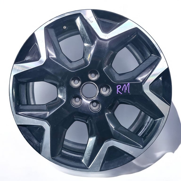 1x Alufelge 19 Zoll 7.0" 5x108 38ET Glanz Schwarz 9839910080 Peugeot 3008