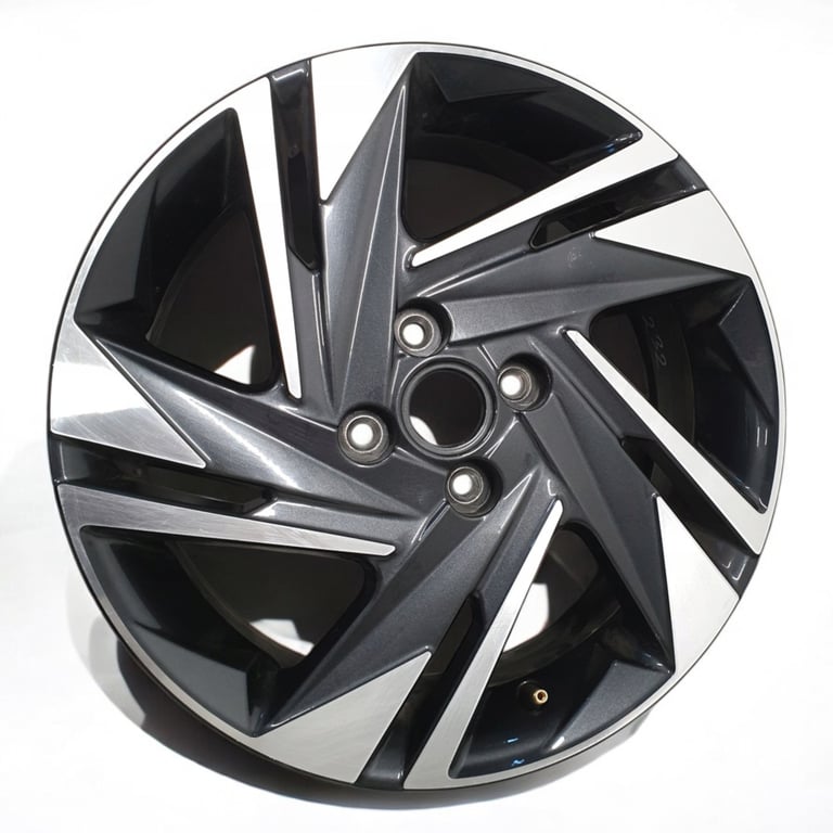 1x Alufelge 16 Zoll 6.0" 4x100 50ET Glanz Schwarz 52910-Q0200 Hyundai I20 III Mg