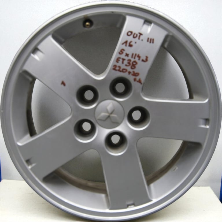 1x Alufelge 16 Zoll 6.5" 5x114.3 38ET 4250B592 Mitsubishi Outlander Iii
