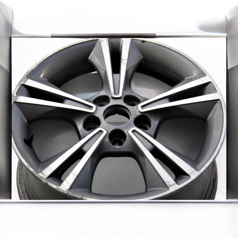 1x Alufelge 16 Zoll 7.0" 5x108 50ET Glanz Graphit DM5J-1007BB Ford Focus