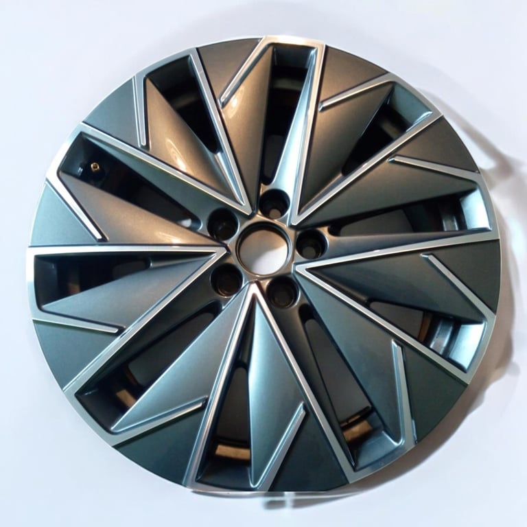 1x Alufelge 17 Zoll 6.5" 5x100 40ET Glanz Grau 658601025AA Mg Kamiq Rim Wheel