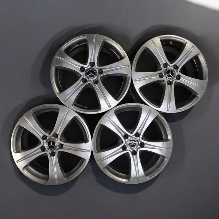4x Alufelge 17 Zoll 7.5" 5x112 40ET Glanz Silber A2134011200 Mercedes-Benz W213 FEL6202653600of