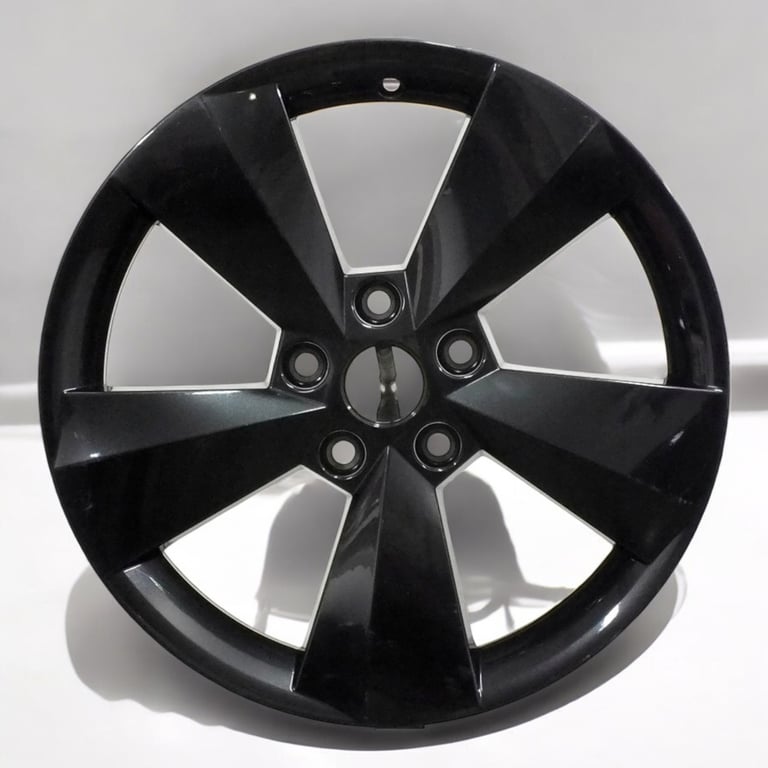 1x Alufelge 17 Zoll 6.5" 5x112 38ET Glanz Schwarz 565601025 Skoda Rim Wheel