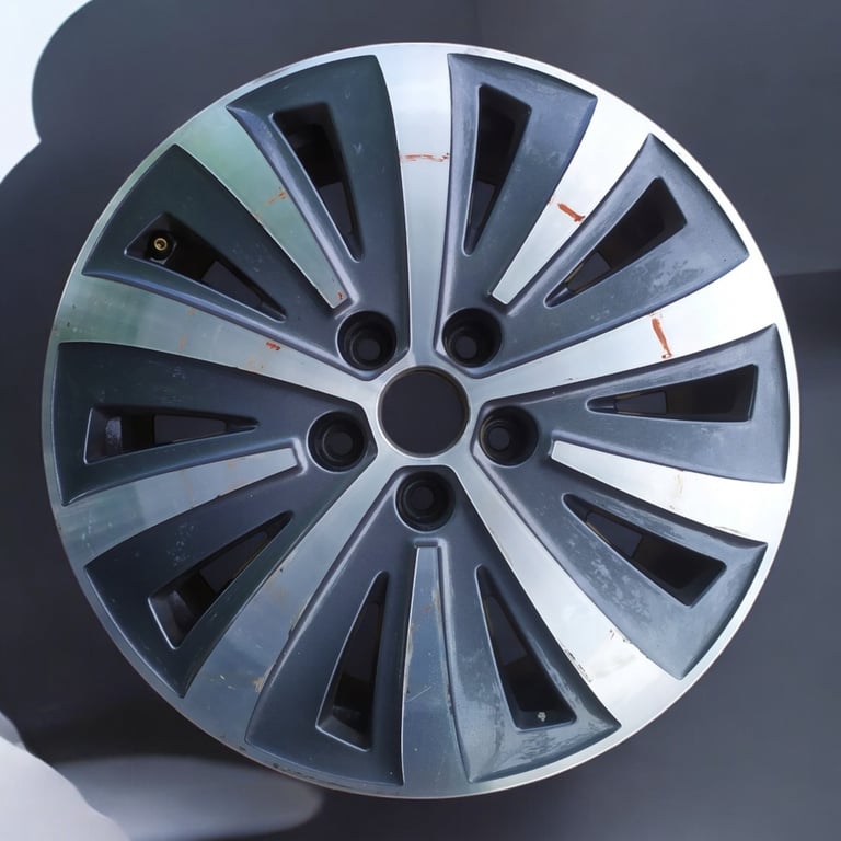 1x Alufelge 17 Zoll 6.5" 5x112 41ET Glanz Silber 3V0601025AH Mg Superb Iii