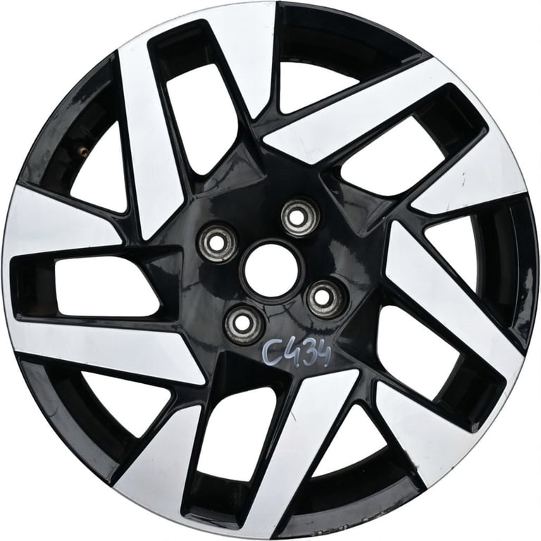 1x Alufelge 17 Zoll 6.5" 4x100 32ET Glanz Schwarz 9835097480 Opel Mokka
