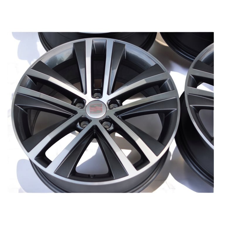 4x Alufelge 18 Zoll 7.5" 5x112 35ET Glanz Graphit 7N0601025F Mg Alhambra