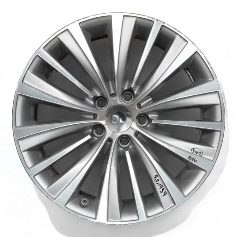 1x Alufelge 19 Zoll 9.5" 5x120 39ET Glanz Silber 6859878 BMW 7 F01 F02 F03 F07 FEL8446916589xx